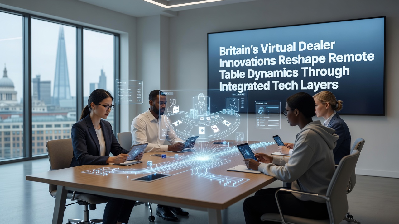 Remote table analytics dashboard displaying player interaction metrics and tech layer performance