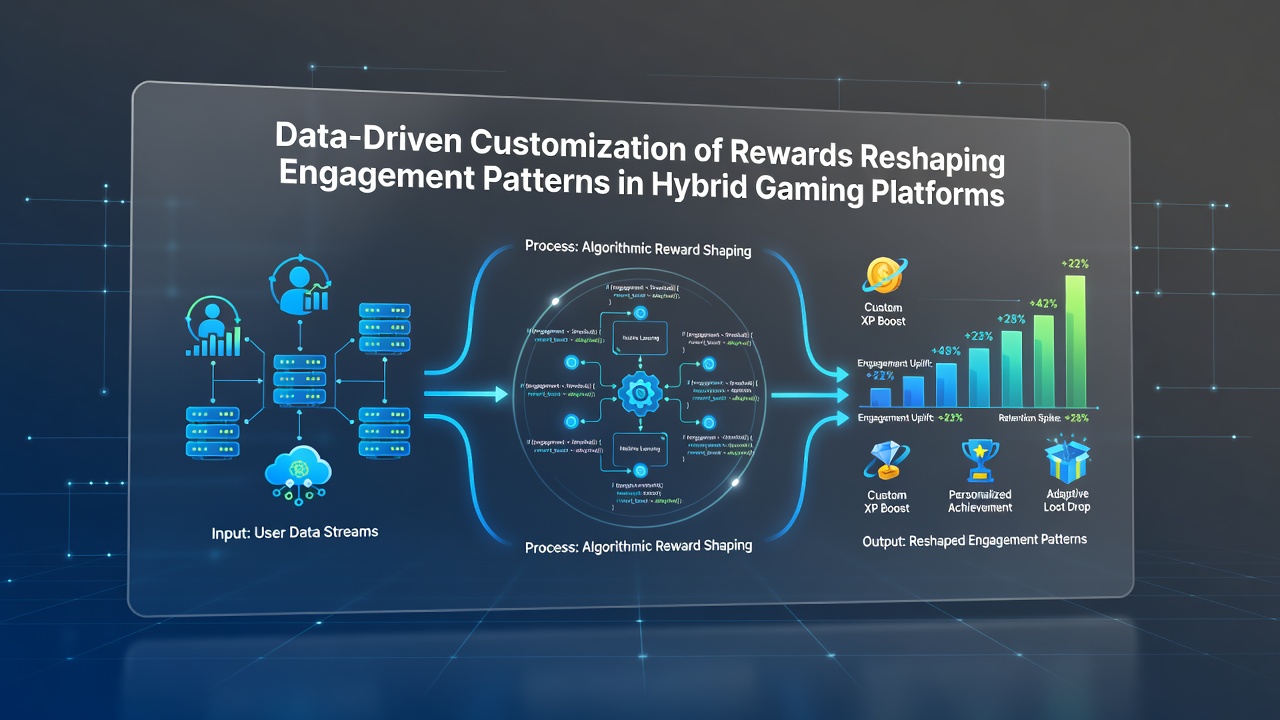 Analytics visualization comparing engagement metrics before and after reward personalization rollout