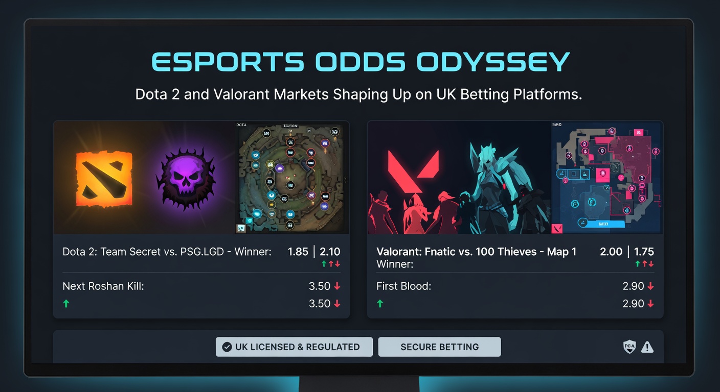 Close-up of Valorant pro players reviewing strategies on dual monitors, betting odds overlay highlighting live market shifts