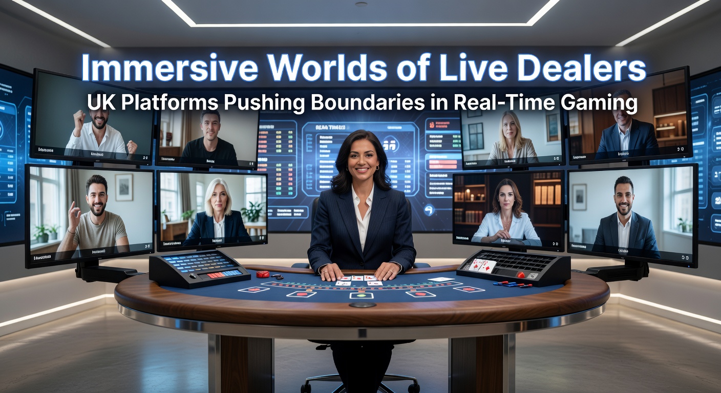 A vibrant live dealer studio with multiple camera angles capturing blackjack action in real-time, dealers smiling at the camera amid high-tech lighting and green screens for immersive backgrounds