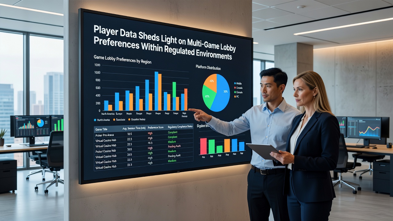 Infographic showing engagement metrics for multi-game versus single-category lobbies