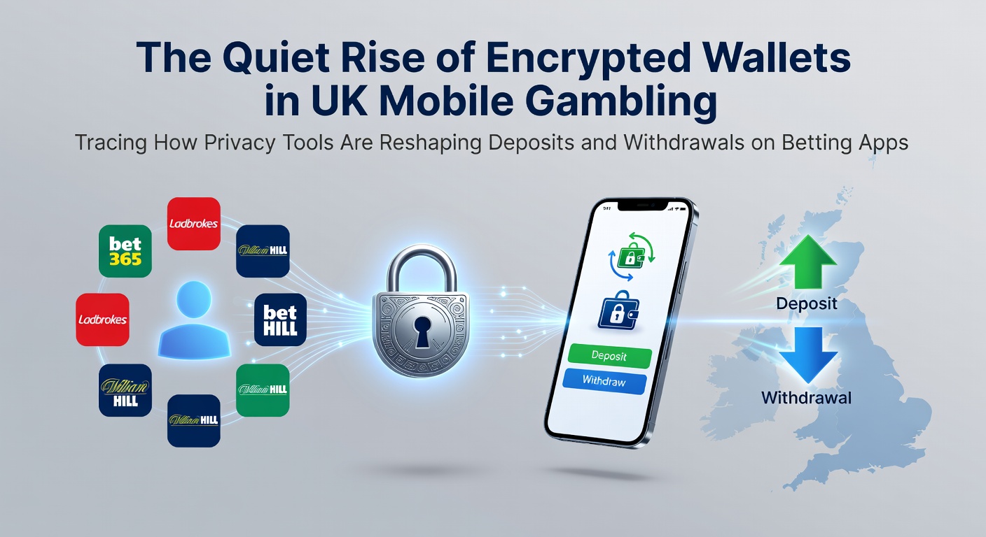 Encrypted wallet interface displayed on a smartphone screen alongside betting app transaction details